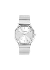 Quarzuhr Tamaris, silberfarben, Armbanduhren, Damen, Quarzuhr, Armbanduhr, Damenuhr, Edelstahlarmband, analog, Zirkonia (synth.)