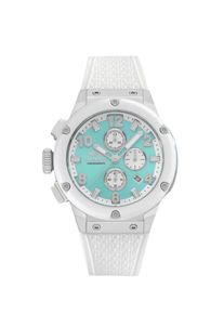 Chronograph Haemmer Germany "WAVE MASTER", wei&szlig; (wei&szlig;, hellgr&uuml;n), Armbanduhren, Damen, Chronograph, Quarzuhr, Armbanduhr, Damenuhr, Herrenuhr, Made in Germany