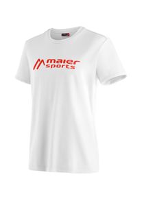 Funktionsshirt Maier Sports "MS Tee M", Herren, Gr. 46, wei&szlig;, 90% Baumwolle, 10% Elasthan, Rundhals, Shirts Funktionsshirt, Vielseitiges Rundhalsshirt aus elastischem Material