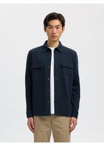 Sweatjacke Selected "SLHJACKIE SWEAT JACKET NOOS", Herren, Gr. L, navy blazer, angeraute Sweatware, Obermaterial: 60% Baumwolle, 40% Polyester, unifarben, regular fit h&uuml;ftlang, Rundhals, angesetztes B&uuml;ndchen, Sweatjacken Sweatjacke