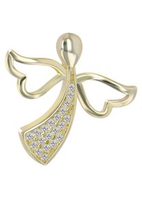 Adelia&acute;s Kettenanh&auml;nger ADELIA&acute;S "Damen Anh&auml;nger &iquest; Engelanh&auml;nger aus 925 Silber mit Zirkonia", gold, Schmuckanh&auml;nger, Damen, Kettenanh&auml;nger