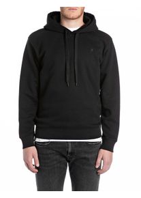 Kapuzensweatshirt Replay, Herren, Gr. XL, schwarz, Sweatware, Obermaterial: 80% Baumwolle, 20% Polyester, unifarben, regular fit normal, Rundhals, angesetztes B&uuml;ndchen, Sweatshirts Kapuzensweatshirt