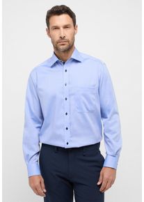 Langarmhemd Eterna "COMFORT FIT", Damen, Gr. 52, Normalgr&ouml;&szlig;en, blau, 100% Baumwolle, normal, Manschette, Hemden Langarmhemd, NON IRON (b&uuml;gelfrei)