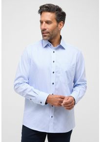 Langarmhemd Eterna "COMFORT FIT", Damen, Gr. 44, Normalgr&ouml;&szlig;en, blau (hellblau), Twill, 100% Baumwolle, normal, Manschette, Hemden Langarmhemd, NON IRON (b&uuml;gelfrei)