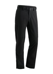 Outdoorhose Maier Sports "Halitit M", Herren, Gr. 56, Normalgr&ouml;&szlig;en, schwarz, 91% Polyamid, 9% Elasthan, Hosen Outdoorhose, Herren Funktionshose, robuste Wanderhose, 3 Taschen + G&uuml;rtel, Reg. Fit