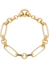 Armband Leonardo "Mathilde Clip&Mix", gold (gelbgoldfarben), Armb&auml;nder, Damen, 18,5cm, Edelstahl, Armband