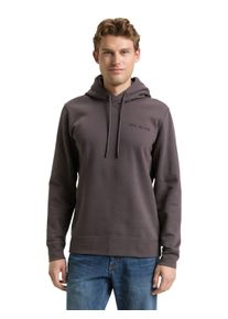 Hoodie Tom Tailor, Herren, Gr. XXL, tarmac grau, Sweatware, Obermaterial: 70% Baumwolle, 30% Polyester, unifarben, regular fit normal, ohne Ausschnitt, Rippb&uuml;ndchen, Sweatshirts Hoodie, mit Logo Stickerei