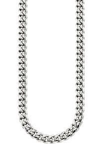 Edelstahlkette "Schmuck Geschenk Edelstahl Halsschmuck Panzerkette", silber (edelstahlfarben), ANISTON JEWELRY & WATCHES, Halsketten, Damen, Edelstahl, L: 47 B: 7mm, Edelstahlkette, B:7mm