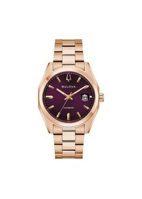 Automatikuhr Bulova "Surveyor", ros&eacute;goldfarben, beere, Armbanduhren, Damen, Automatikuhr, Armbanduhr, Damenuhr, Herrenuhr, Mechanische Uhr, Edelstahlarmband