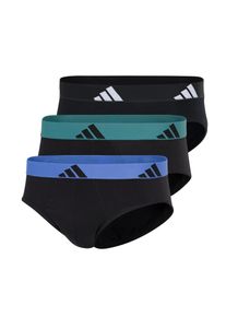 Slip adidas Sportswear "Active Flex Cotton", Herren, Gr. XL, 907, sonstiges, Single Jersey, Obermaterial: 95% Baumwolle, 5% Elasthan, unifarben mit Farbeinsatz, k&ouml;rpernah, Unterhosen Slip, elastisch, Logo-Bund, scheuerfreies Tragegef&uuml;hl, ohne Eingriff