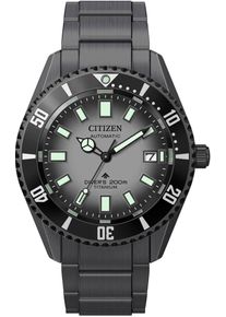 Automatikuhr Citizen "Promaster Fujitsubo Mechanical Diver", schwarz, Armbanduhren, Herren, Automatikuhr, Armbanduhr, Herrenuhr, Titan, bis 20 bar wasserdicht, Saphirglas