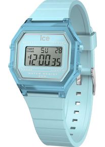 Ice Watch Chronograph ICE-WATCH "ICE digit retro - Clear - Small", blau (t&uuml;rkis), Armbanduhren, Damen, Chronograph, Armbanduhr, Quarzuhr, Damenuhr, Silikonarmband, Datum, digital