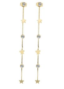 Adelia&acute;s Paar Ohrstecker ADELIA&acute;S "Damen Ohrringe &iquest; Ohrstecker aus Edelstahl mit Strass Steinchen", gold, Ohrringe, Damen, Edelstahl, Paar Ohrstecker