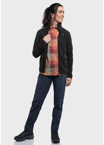 Sch&ouml;ffel Fleecejacke SCH&Ouml;FFEL "Fleece Jk Style Ash WMS", Damen, Gr. 44, schwarz (9990, schwarz), Oberstoff: 100% Polyester, regular fit, hoch geschlossener Ausschnitt, Jacken Fleecejacke
