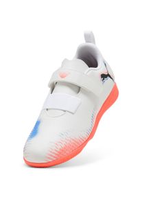 Fu&szlig;ballschuh Puma "FUTURE 8 PLAY V IT JR", Kinder, Gr. 34, wei&szlig; (Puma wei&szlig;, Puma schwarz, glowing rot), Synthetik, Schuhe Fu&szlig;ballschuh, f&uuml;r Halle und Stra&szlig;e, f&uuml;r Jugendliche