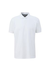 Poloshirt s.Oliver "Poloshirt Basic Poloshirt 1er Pack", Herren, Gr. XL, wei&szlig;, Obermaterial: 100% Baumwolle CO., Shirts Poloshirt