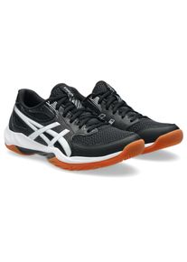 Hallenschuh asics "GEL-ROCKET 12", Damen, Gr. 40,5, schwarz-wei&szlig; (schwarz, wei&szlig;), Synthetik, Schuhe Hallenschuh, besonders geeignet f&uuml;r Handball und Volleyball