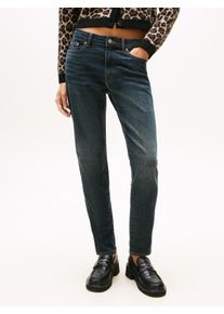 Straight-Jeans Tommy Jeans "LUCYMRSLIM", Damen, Gr. 29, L&auml;nge 32, denim schwarz, Denim/Jeans, Obermaterial: 99% Baumwolle, 1% Elasthan, unifarben, slim fit, Jeans Straight-Jeans