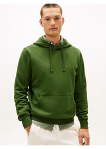 Hoodie Tommy Hilfiger "ESSENTIAL TERRY", Herren, Gr. XXL, mountain pine, Sweatware, Obermaterial: 100% Baumwolle, regular fit, Sweatshirts Hoodie, mit Tunnelzug und Flag-Stickerei