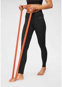 Leggings OCEAN SPORTSWEAR "Yoga-Tights", Damen, Gr. 46, N-Gr, schwarz, Single Jersey, Obermaterial: 88% Polyester, 12% Elasthan, eng lang, Hosen Leggings, mit Mesh-Eins&auml;tze, Topseller