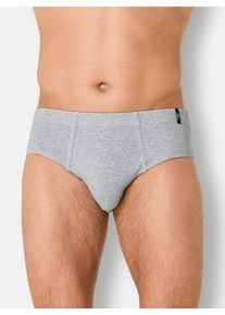 w&auml;schepur Slip W&Auml;SCHEPUR, Herren, Gr. 9, 4 Stk., blau (grau, meliert, aquapetrol), 100% Baumwolle, Unterhosen Slip