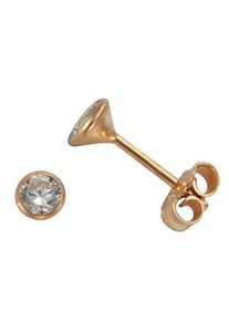 Paar Ohrstecker Firetti "Schmuck Geschenk Silber 925 Ohrschmuck Solit&auml;r" Gr. 3, rosa (ros&eacute;goldfarben, kristallwei&szlig;), Ohrringe, Damen, 3, Silber 925 (Sterlingsilber), Paar Ohrstecker, mit Zirkonia (synth.)