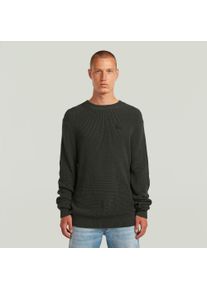 G-Star Raw Strickpullover G-STAR, Herren, Gr. S, cloack, Strick, Obermaterial: 100% Baumwolle, unifarben, normal, Rundhals, Rippb&uuml;ndchen, Pullover Strickpullover, mit Rundhals