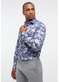 Langarmhemd Eterna "COMFORT FIT", Damen, Gr. 44, Normalgr&ouml;&szlig;en, blau, Twill, 100% Baumwolle, normal, Manschette, Hemden Langarmhemd, NON IRON (b&uuml;gelfrei)