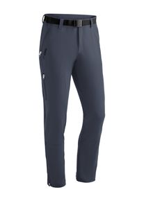 Funktionshose Maier Sports "Naturno slim", Herren, Gr. 48, Normalgr&ouml;&szlig;en, blau (graublau), 91% Polyamid, 9% Elasthan, Hosen Funktionshose, Herren Wanderhose, elastische Trekking-Hose, 4 Taschen, Slim Fit