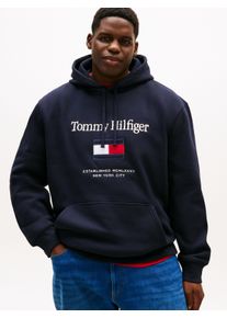 Tommy Hilfiger Big & Tall Hoodie "BT-TOMMY EMBRO FLAG", Herren, Gr. XXL, desert sky, Sweatware, Obermaterial: 64% Baumwolle, 36% Polyester, TOMMY HILFIGER BIG & TALL, regular fit normal, Rippb&uuml;ndchen, Sweatshirts Hoodie, Gro&szlig;e Gr&ouml;&szlig;en