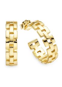 Paar Ohrstecker "Schmuck Geschenk Silberohrstecker", gelbgoldfarben, ANISTON JEWELRY & WATCHES, Ohrringe, Damen, 20,7mm, Silber 925 (Sterlingsilber), Paar Ohrstecker