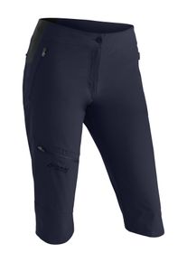 Outdoorhose Maier Sports "Inara slim Capri Vario", Herren, Gr. 48, Normalgr&ouml;&szlig;en, blau (dunkelblau), 90% Polyamid, 10% Elasthan, Hosen Outdoorhose, Damen Wanderhose, elastische Funktionshose mit 4 Taschen, Slim Fit