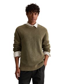 Marc O'Polo Rundhalspullover MARC O'POLO DENIM "loose fit mit speziellem Farbeffekt", Herren, Gr. XL, pale braun, Strick, Obermaterial: 100% Baumwolle, loose fit, Rundhals, Rippb&uuml;ndchen, Pullover Rundhalspullover