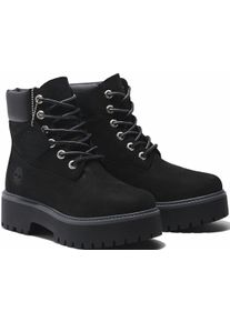 Schn&uuml;rboots Timberland "STONE STREET6 INCH LACE UP WATERPROOF BOOT", Damen, Gr. 37, schwarz, Leder, Synthetik, Schuhe Schn&uuml;rboots, Winterstiefel, Schn&uuml;rstiefel, Winterschuhe, wasserdicht