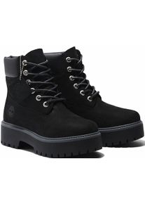 Schn&uuml;rboots Timberland "STONE STREET6 INCH LACE UP WATERPROOF BOOT", Damen, Gr. 41, schwarz, Leder, Synthetik, Schuhe Schn&uuml;rboots, Winterstiefel, Schn&uuml;rstiefel, Winterschuhe, wasserdicht