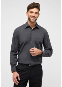 Langarmhemd Eterna "MODERN FIT", Damen, Gr. 45, Normalgr&ouml;&szlig;en, anthrazit, 100% Baumwolle, tailliert, Manschette, Hemden Langarmhemd, NON IRON (b&uuml;gelfrei)