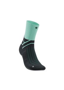 Sportsocken Bauerfeind "RUN PERFORMANCE MID CUT SOCKS", Damen, Gr. 35-38, turquoise, Obermaterial: 90% Polyamid, 10% Elasthan, Socken Sportsocken, Laufsocken