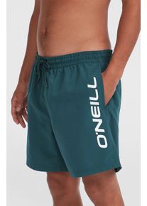O`Neill Badehose O'NEILL "CALI 16'' SWIMSHORTS", Herren, Gr. L, N-Gr, alma steel, Obermaterial: 100% Polyester, Badehosen Badehose