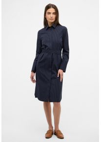 Blusenkleid Eterna "LOOSE FIT", Damen, Gr. 34, Normalgr&ouml;&szlig;en, blau (navy), 100% Baumwolle, Kleider Blusenkleid