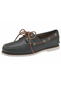Bootsschuh Timberland "Men&acute;s 2 Exe Boat Shoe", Herren, Gr. 47,5, blau (nautical, blau, wilderness), Leder, Schuhe Bootsschuh