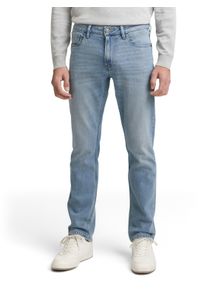 Straight-Jeans Tom Tailor "MARVIN", Herren, Gr. 31, L&auml;nge 34, super stone blau denim, Denim/Jeans, Obermaterial: 98% Baumwolle, 2% Elasthan, unifarben, straight fit kn&ouml;chellang, Jeans Straight-Jeans, im Five-Pocket Style