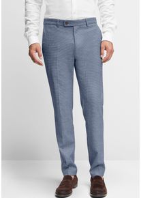 Anzughose Cinque "CIBRAVO", Herren, Gr. 56, N + S Gr, blau, Web, Obermaterial: 59% Viskose, 39% Polyester, 2% Elasthan, gemustert, schmal lang, Hosen Anzughose, in dezentem Muster, Slim Fit