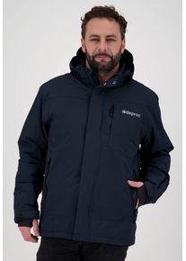 Winterjacke DEPROC Active "MONTREAL MEN", Herren, Gr. L (52), blau (schwarz navy), 96% Polyester; 4% Elasthan, Windstopperb&uuml;ndchen mit Daumenl&ouml;chern,mit Schneefang,mit verstellbarem Klettverschluss, Jacken Winterjacke, auch in Gro&szlig;en Gr&ouml;&szlig;en erh&auml;ltlich