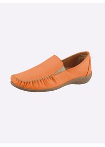 Slipper Loretta, Damen, Gr. 36, orange, Glattleder, Schuhe Slipper