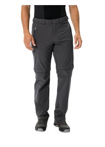 Outdoorhose Vaude "MEN'S FARLEY STRETCH T-ZIP PANTS III", Herren, Gr. 46, N-Gr, schwarz, Obermaterial: 89% Polyamid, 11% Elasthan, unifarben, Hosen Outdoorhose, mit Ges&auml;&szlig;tasche und Eingrifftaschen, mit Rei&szlig;verschluss-Applikationen