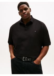 Tommy Hilfiger Big & Tall Poloshirt "Plus 1985", Herren, Gr. 3XL, schwarz, Piqu&eacute;, Obermaterial: 96% Baumwolle, 4% Elasthan, TOMMY HILFIGER BIG & TALL, regular fit, Shirts Poloshirt, Gro&szlig;e Gr&ouml;&szlig;en, Pique, regular fit