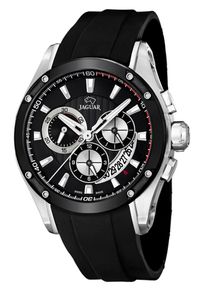 Chronograph Jaguar "Special Edition", schwarz (schwarz, silberfarben, schwarz), Armbanduhren, Herren, Chronograph, Armbanduhr, Quarzuhr, Herrenuhr, Sonder Edition, Swiss Made
