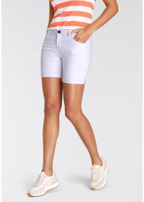 Jeansshorts Arizona "Ultra-Stretch", Damen, Gr. 48, N-Gr, wei&szlig;, Jeans, Obermaterial: 65% Baumwolle, 33% Polyester, 2% Elasthan, Basic, extraeng kurz, Jeans Jeansshorts, extra eng geschnitten, krempelbare Beinabschl&uuml;sse
