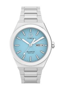 Quarzuhr Timex "CONTINENTAL", edelstahlfarben, Armbanduhren, Damen, Quarzuhr, Armbanduhr, Damenuhr, Edelstahlarmband, Datum, Leuchtzeiger