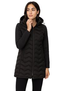 Winterjacke LPO "Luna", Damen, Gr. 44L, schwarz, 95% Polyester, 5% Elasthan, regular fit, Jacken Winterjacke, auch in Gro&szlig;en Gr&ouml;&szlig;en